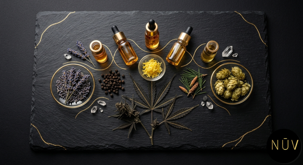 Terpènes effet entourage CBD NŪV